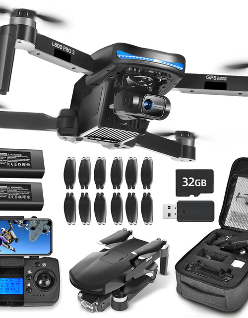 Load image into Gallery viewer, Drone with Camera 4K for Adults,5G Wifi FPV Live Transmission, 50 Minutes Flight Time, Black
