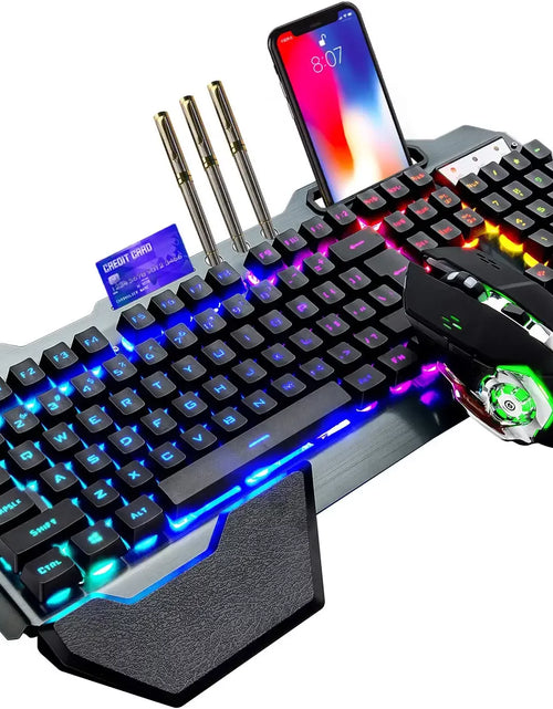 Load image into Gallery viewer, Wireless Gaming Keyboard and Mouse,Rgb Backlit Rechargeable Mouse,Removable Hand Rest for PC Gamer
