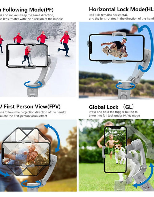 Load image into Gallery viewer, HQ3 SK062 Smartphone Stabilizer, 3-Axis Foldable Pocket Gimbal, Stable Perfect Selfies, Smooth Video, Compatible with Iphone and Android
