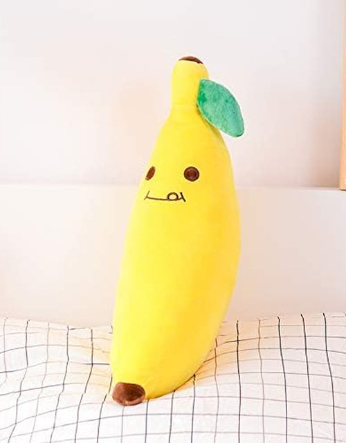 Load image into Gallery viewer, Kids Pillows Plush Banana Pillows Stuffed Super Soft Toys Throw Pillows Fruit Design Decoration Gifts 18&quot;
