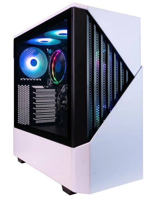 Load image into Gallery viewer, Castle Prebuilt Gaming PC - AMD Ryzen 5 5600G CPU (4.4Ghz Turbo) | Radeon Vega 7 Igpu (4GB) | 1TB M.2 Nvme SSD Storage | 16GB DDR4 RAM | Windows 11 Gaming Desktop Computer | 5G-Wifi + BT
