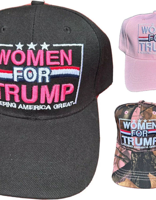 Load image into Gallery viewer, Women for Trump 2024 Cap Hat Keeping America Great Hat MAGA Hat
